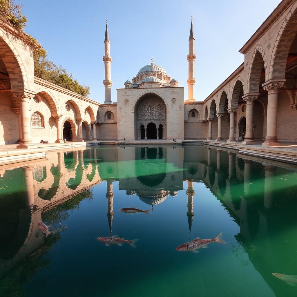 Balıklıgöl sacred fish pool in Şanlıurfa