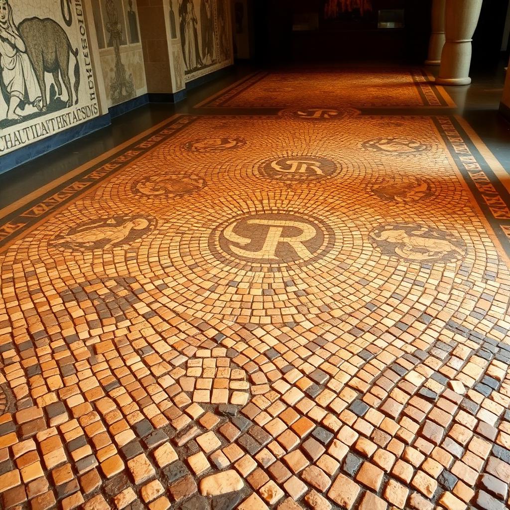 Roman mosaic floor from Zeugma